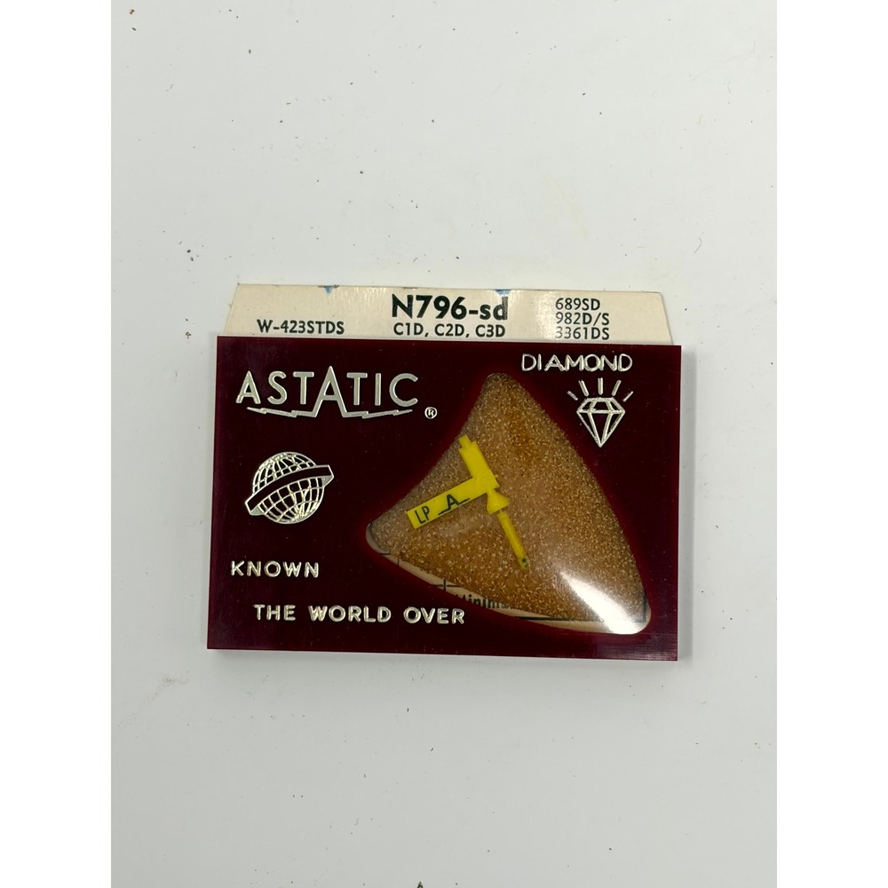 Astatic N796-sd Diamond Phono Needle Stylus Tetrad C1D C2D C3D W-423STDS Vintage